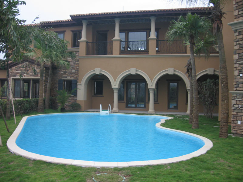 別墅庭院泳池水處理設備,別墅泳池水處理設備,別墅庭院泳池設備